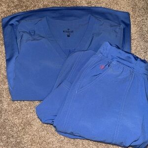 Medcouture Ceil Blue Scrubs Set